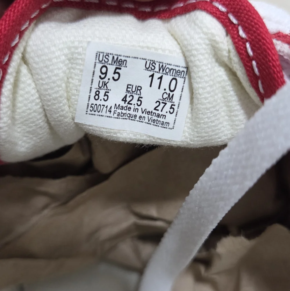 Vans Old Skool Racing Red Low Top Skate Shoe - Picture 7 of 8